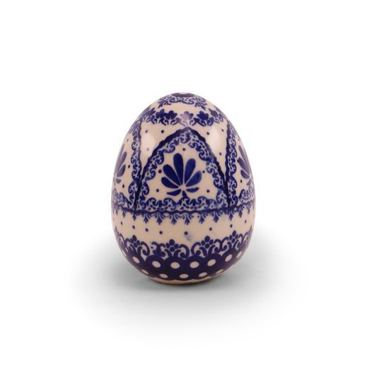 4" Medium Ceramic Egg. Pattern: LE E