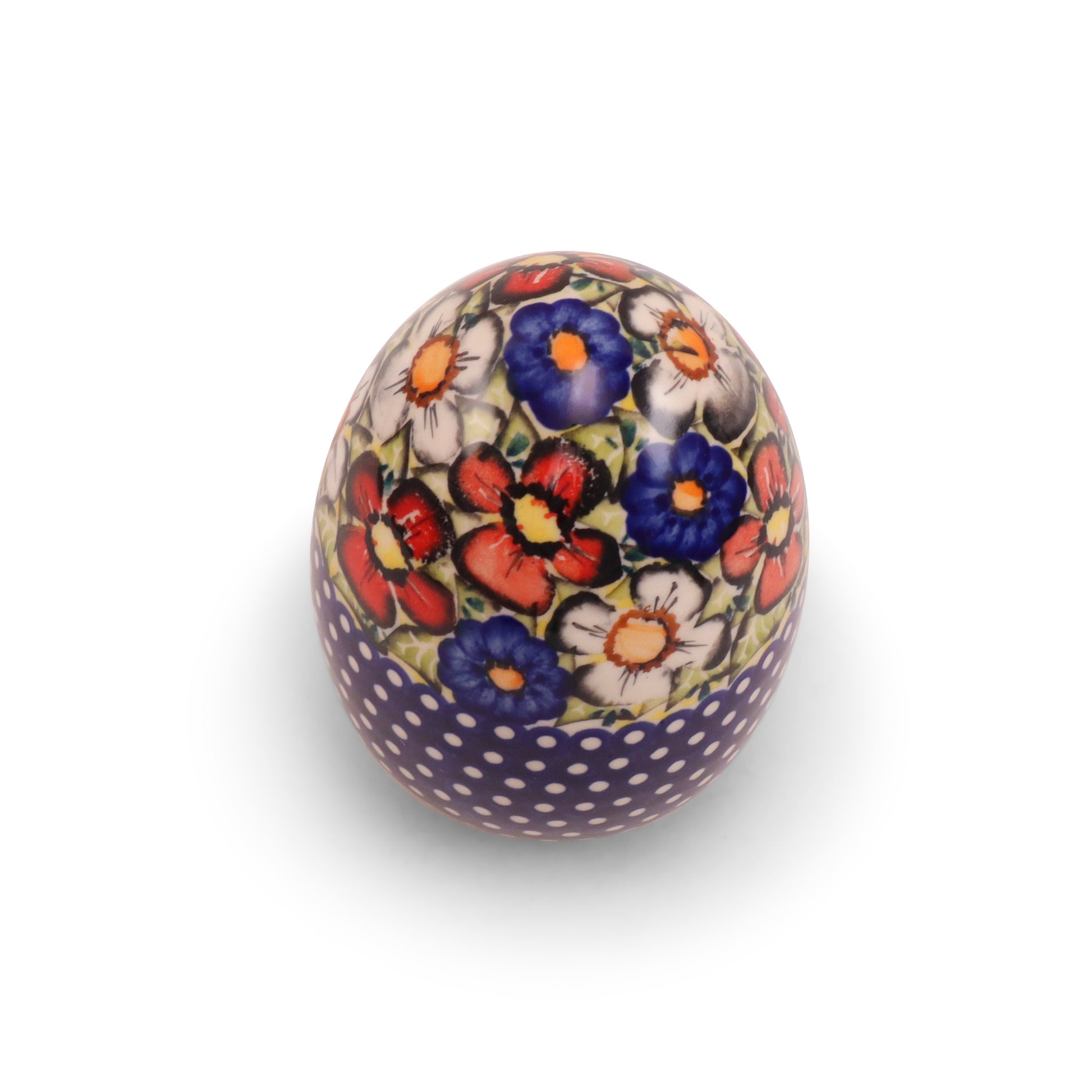 5" Large Ceramic Egg. Pattern: Art A