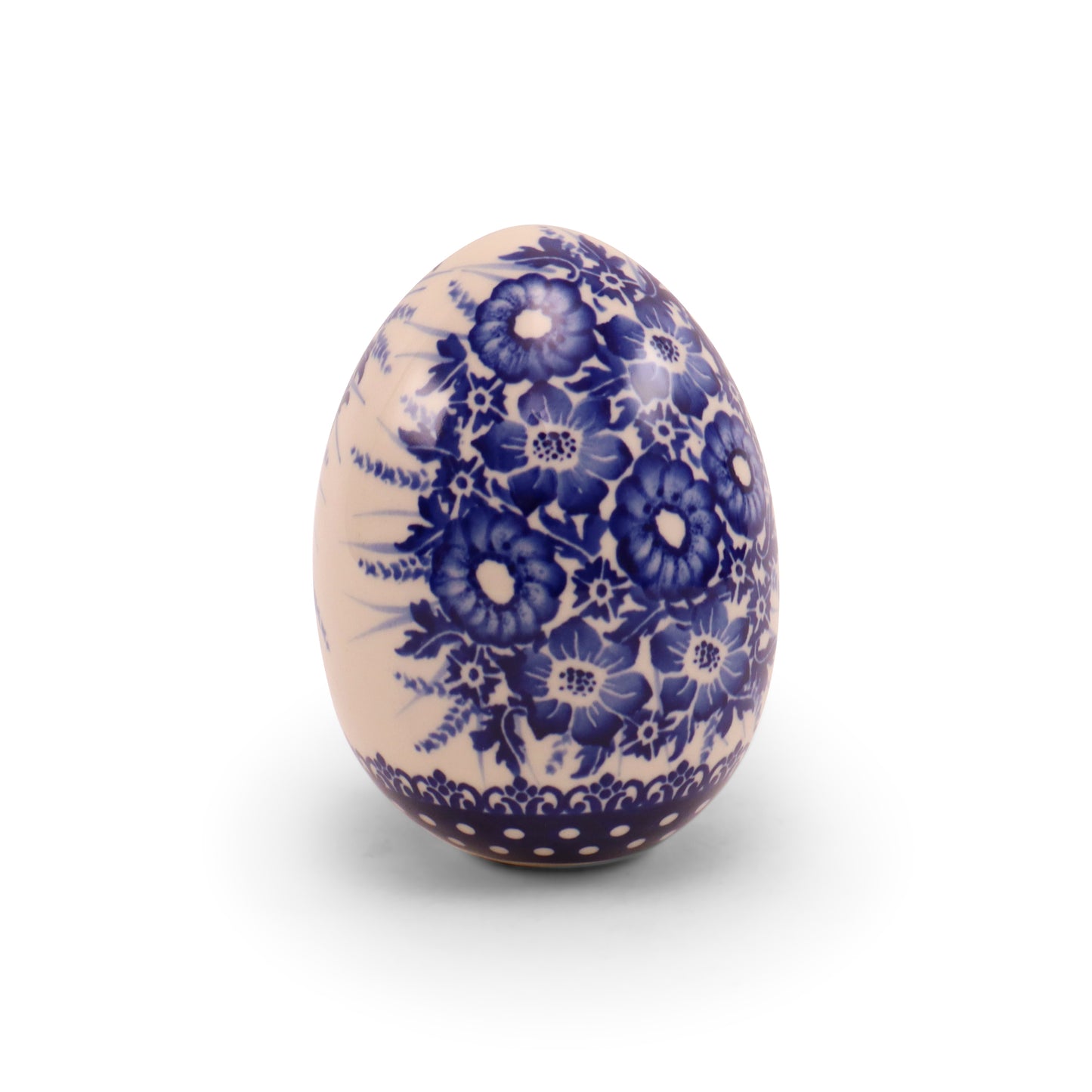 5" Large Ceramic Egg. Pattern: Art B