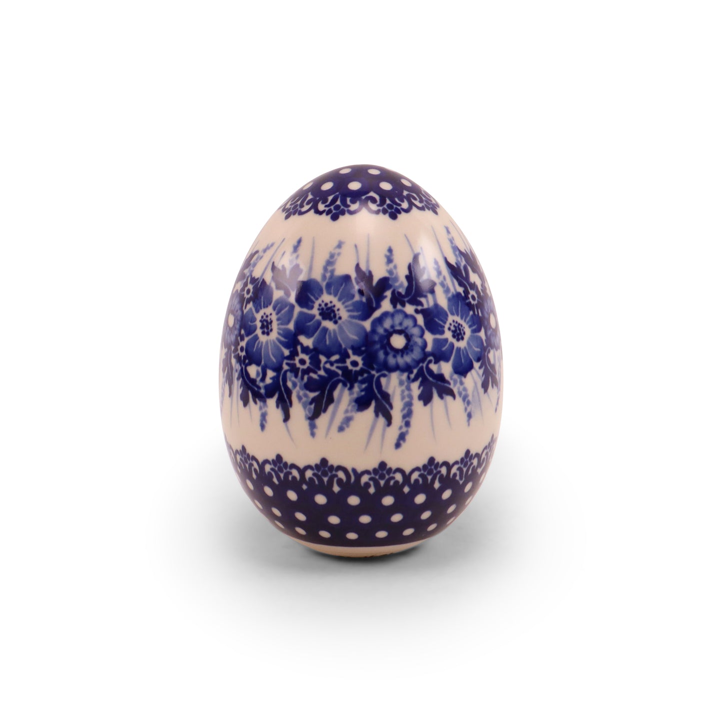 5" Large Ceramic Egg. Pattern: Art C