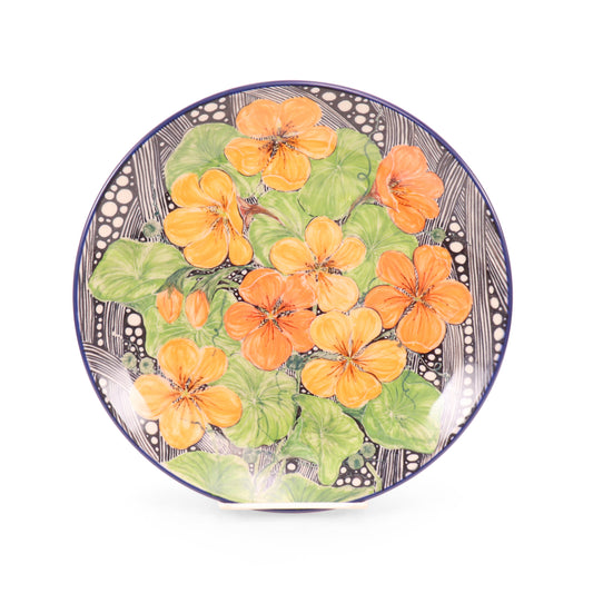 10.5" LE Dinner Plate. Pattern: Dazzling Orange