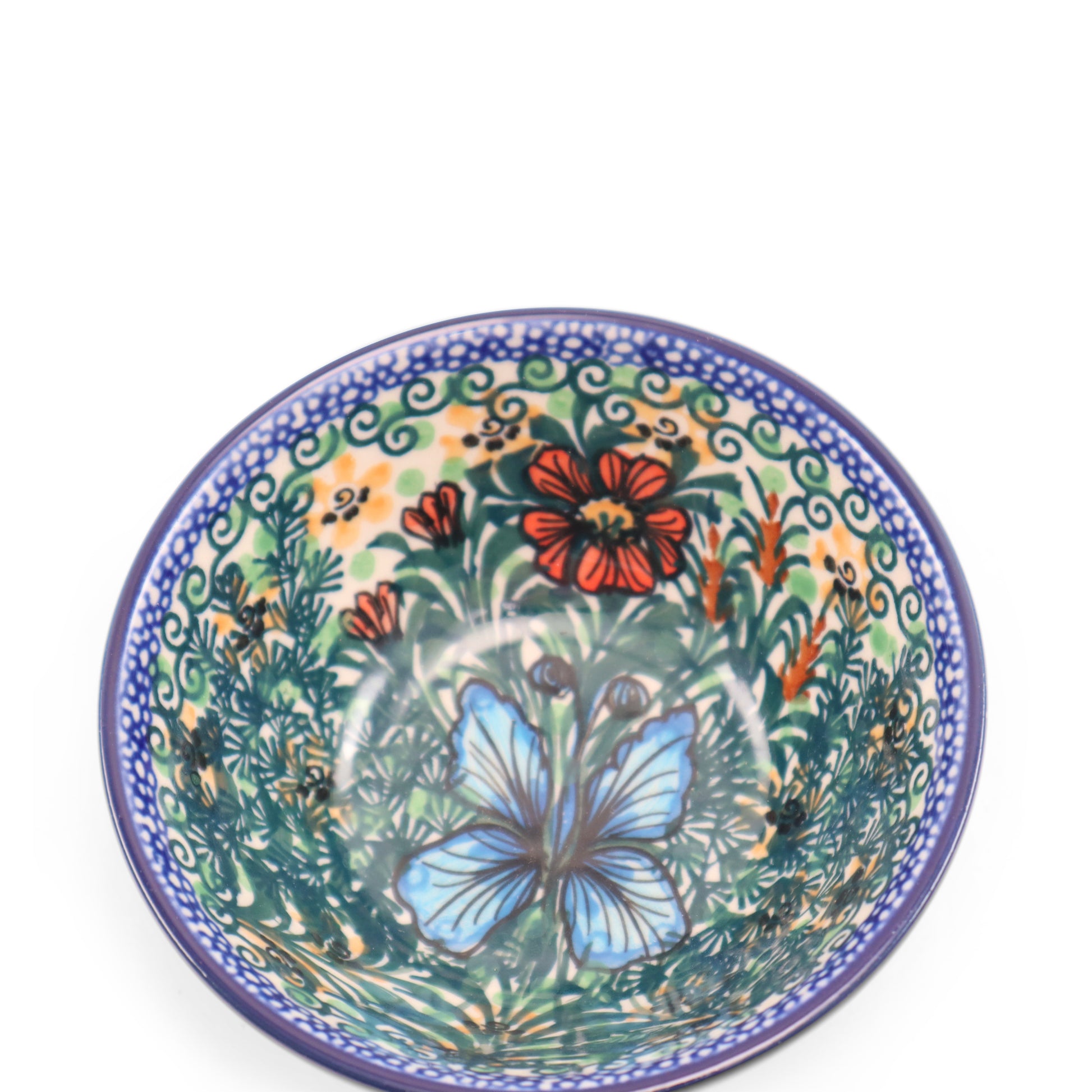 4.5"x2" Round Dipping Bowl .Pattern: Garden Symphony