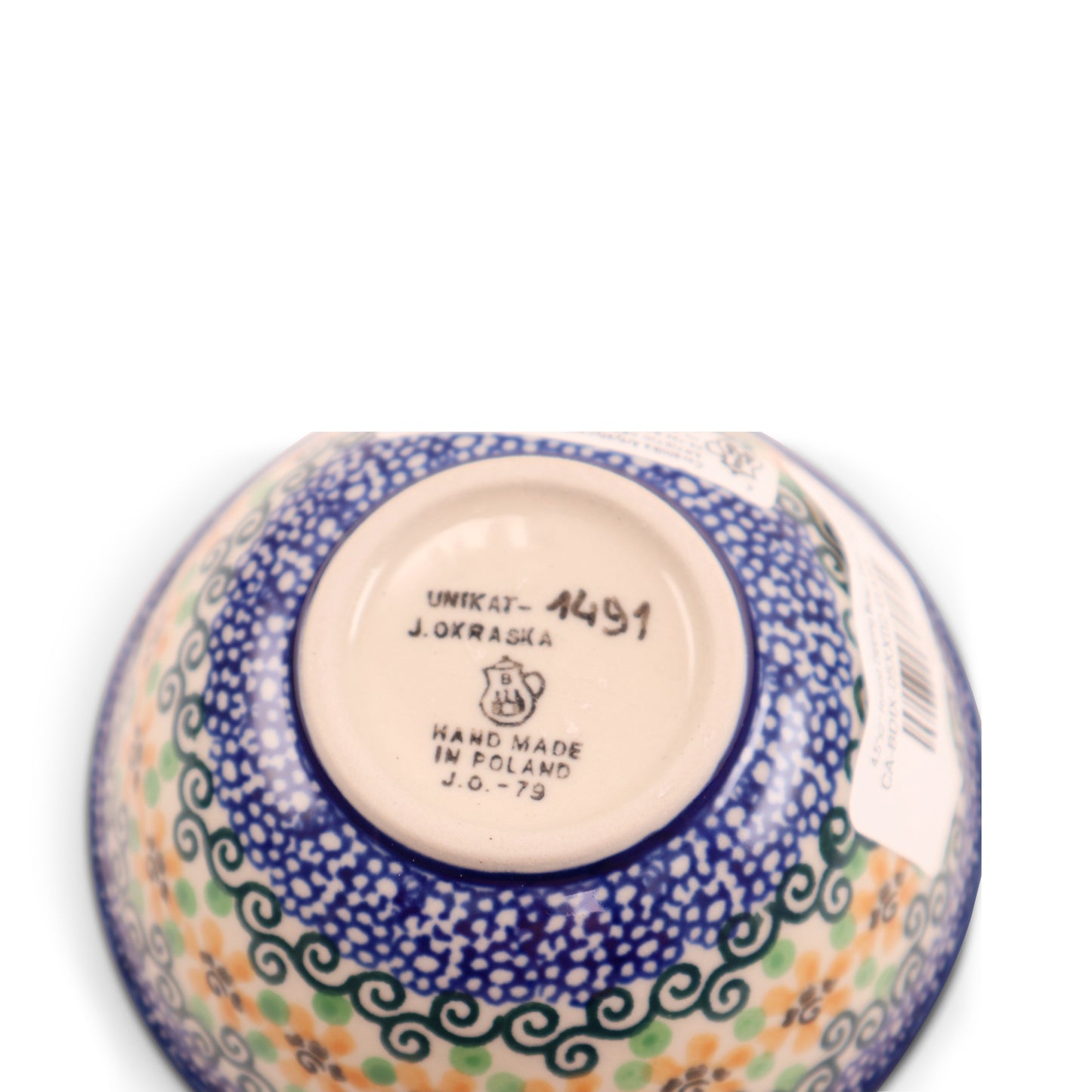 4.5"x2" Round Dipping Bowl .Pattern: Garden Symphony