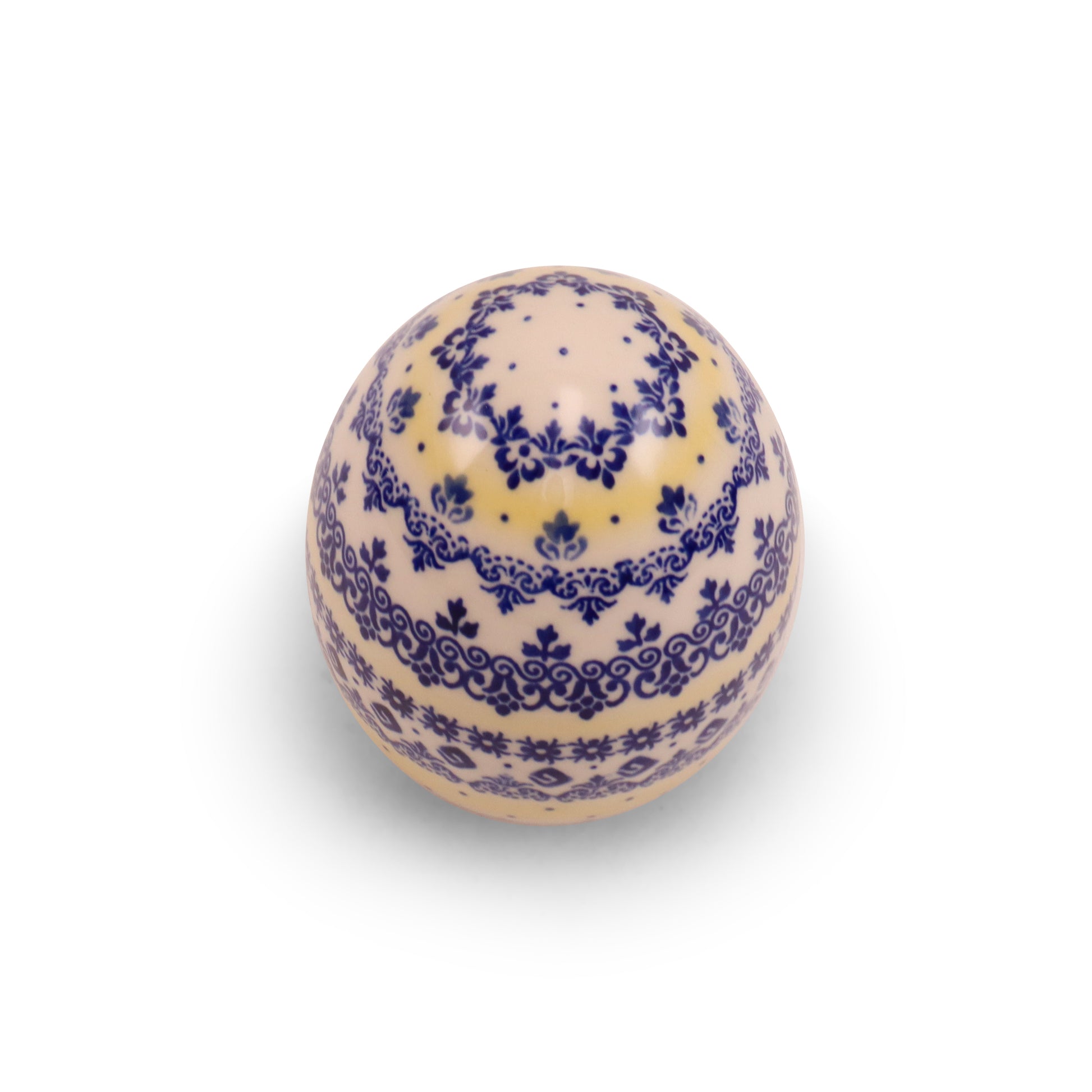 5" Large Ceramic Egg. Pattern: Art E