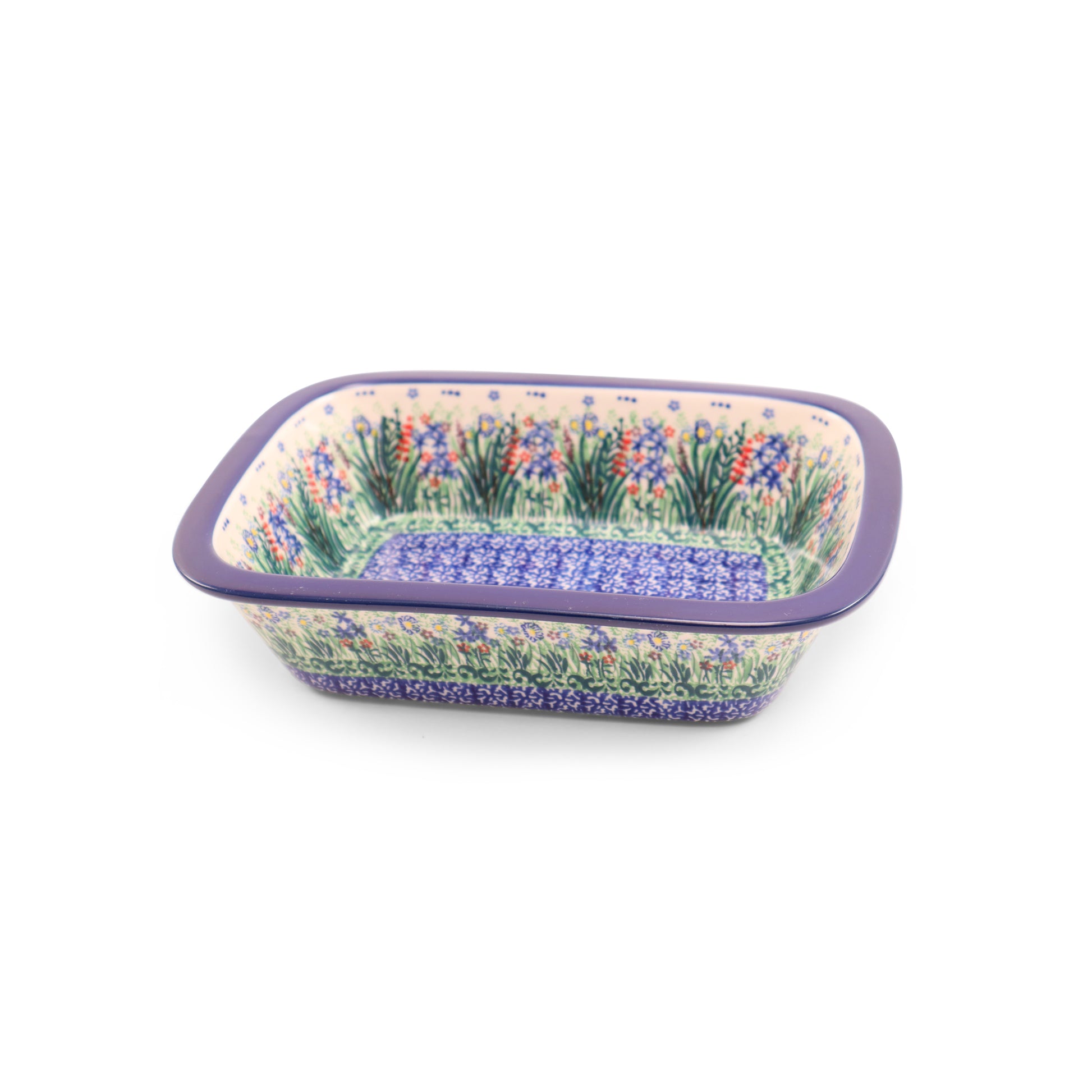 10"x7"x2.5" Baker .Pattern: Garden Charm