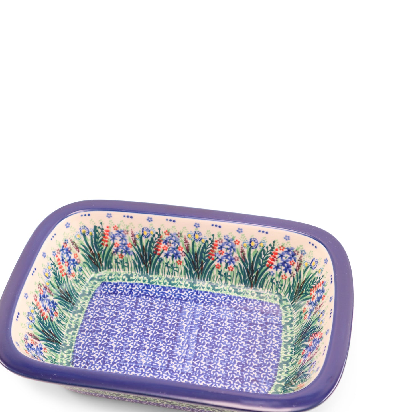 10"x7"x2.5" Baker .Pattern: Garden Charm