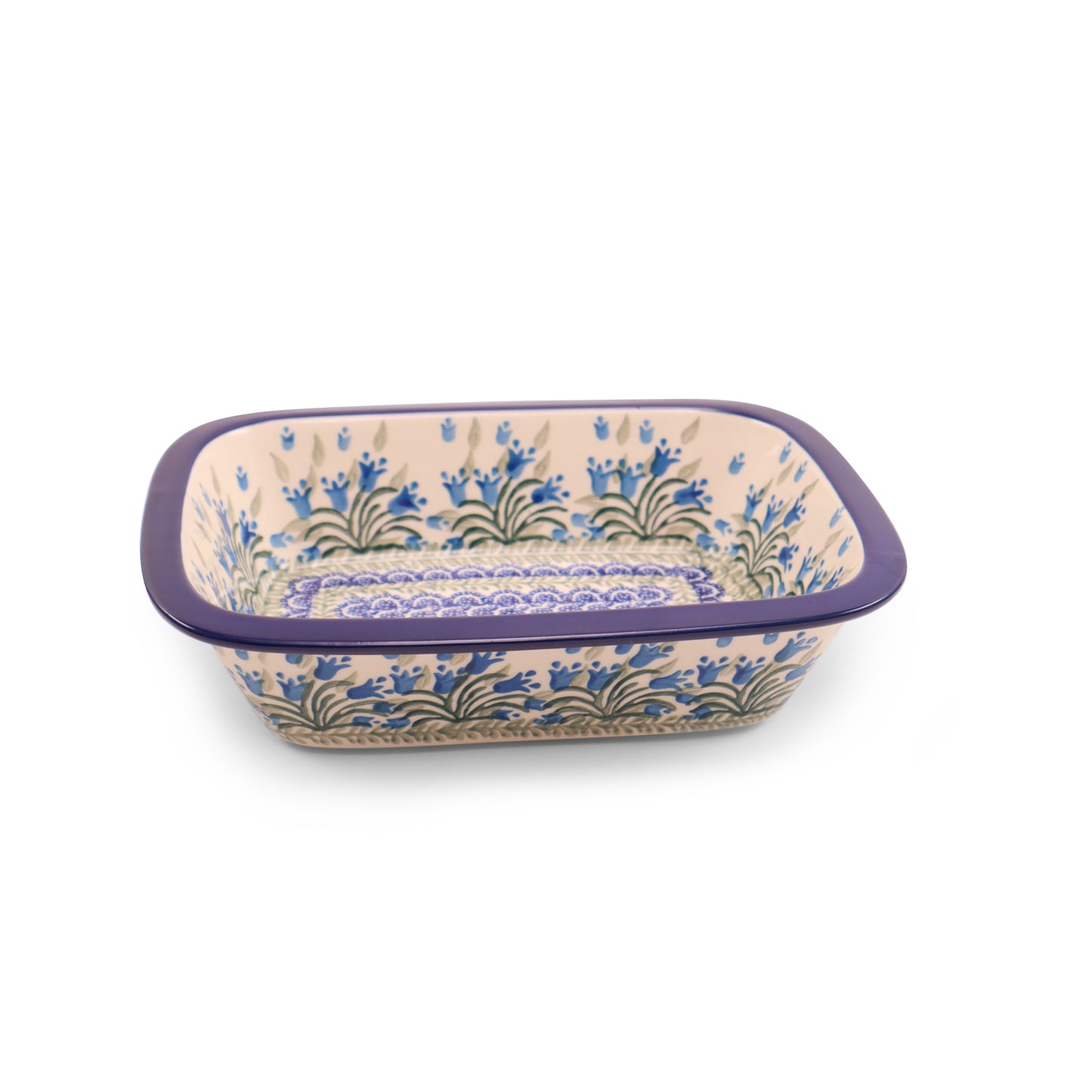 10"x7"x2.5" Baker .Pattern: Bluebells