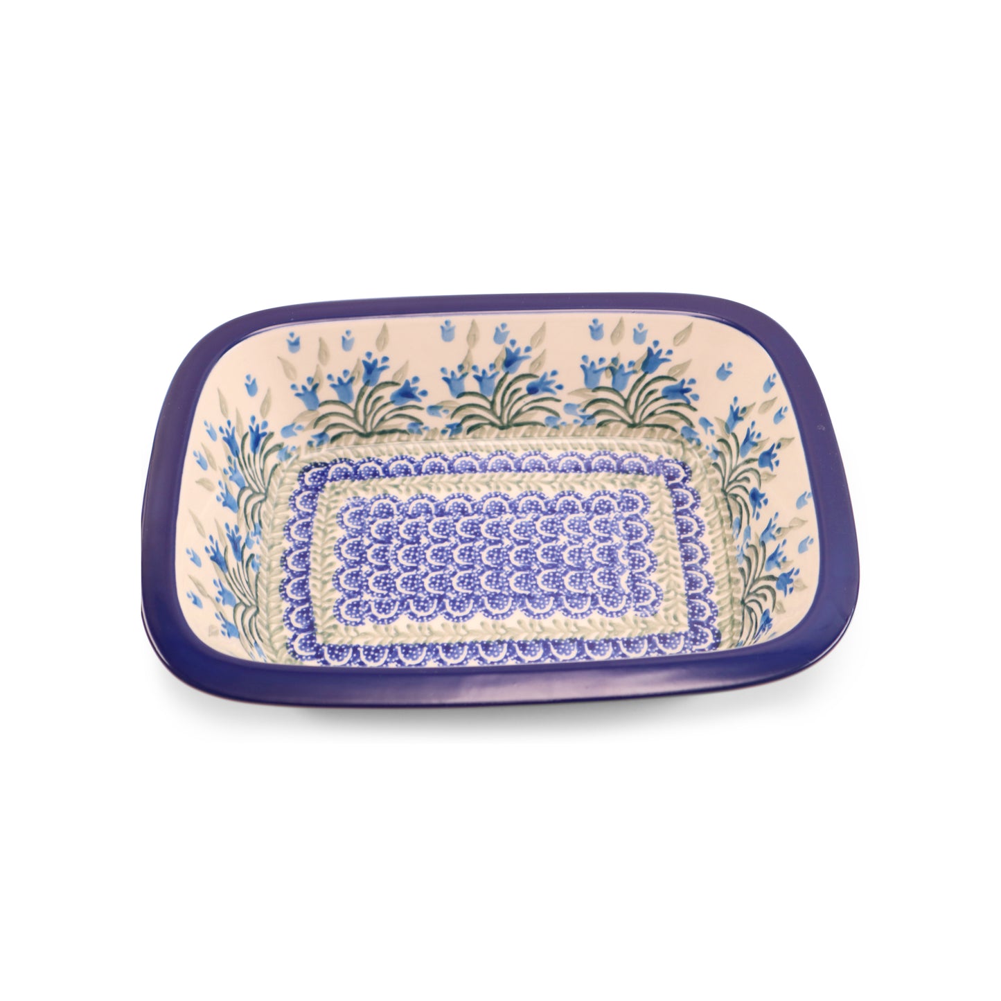 10"x7"x2.5" Baker .Pattern: Bluebells