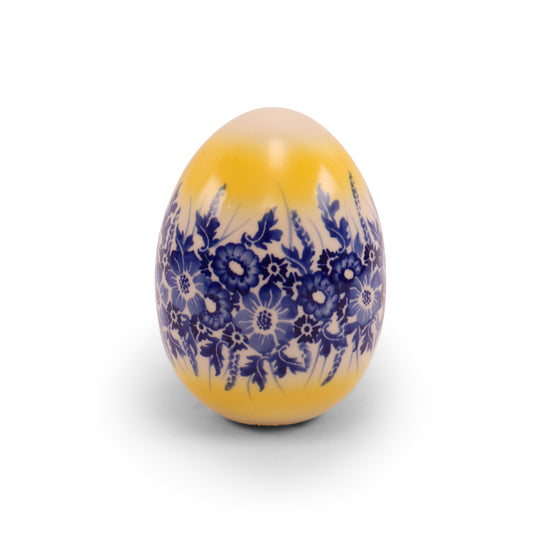 5" Large Ceramic Egg. Pattern: Art F