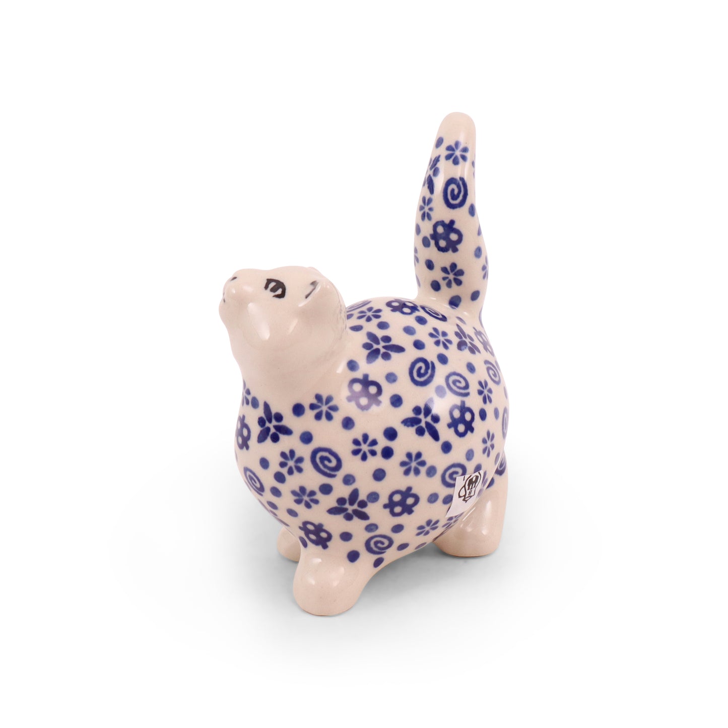 3"x4.5" Fluffy Cat Figurine. Pattern: Gordo