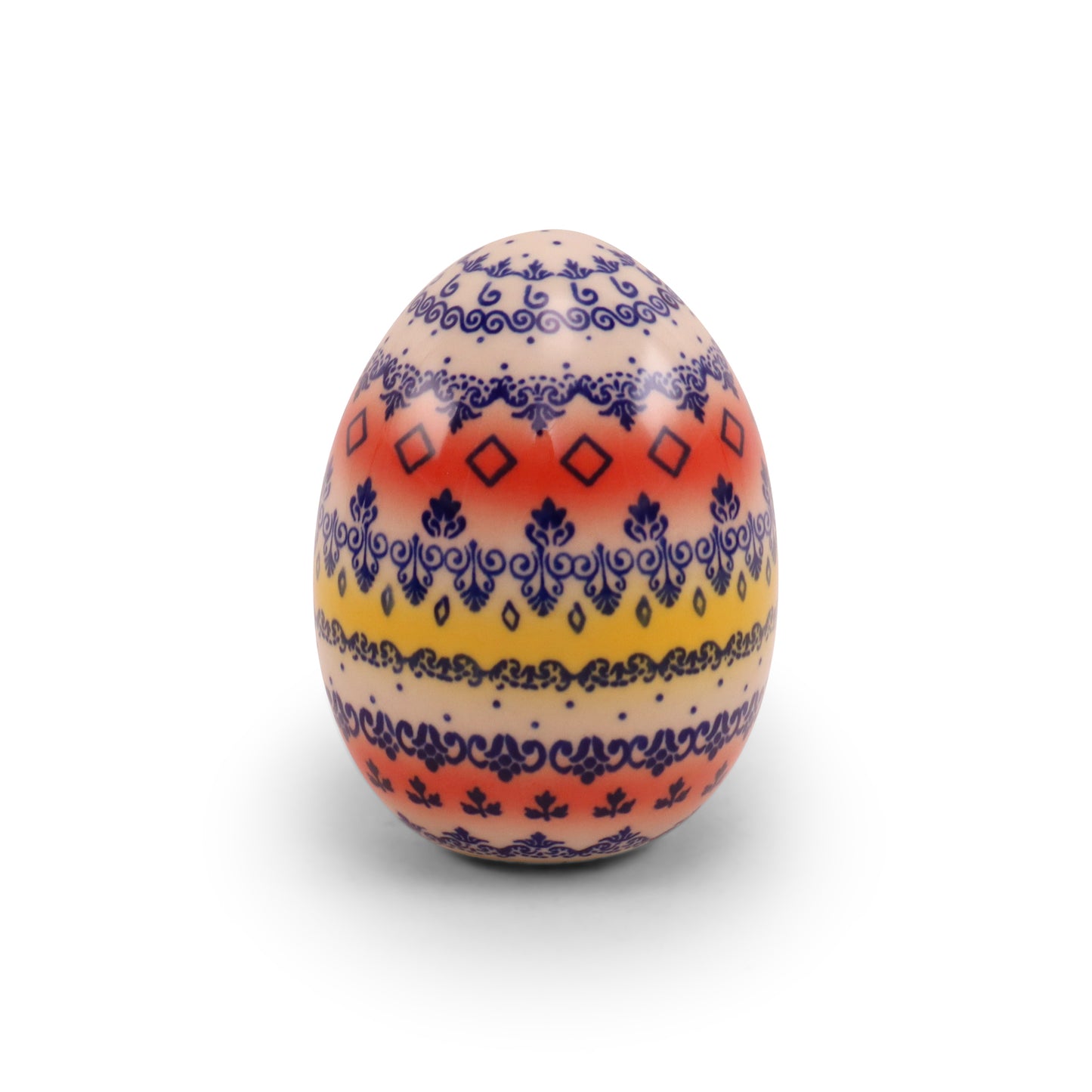 5" Large Ceramic Egg. Pattern: Art G