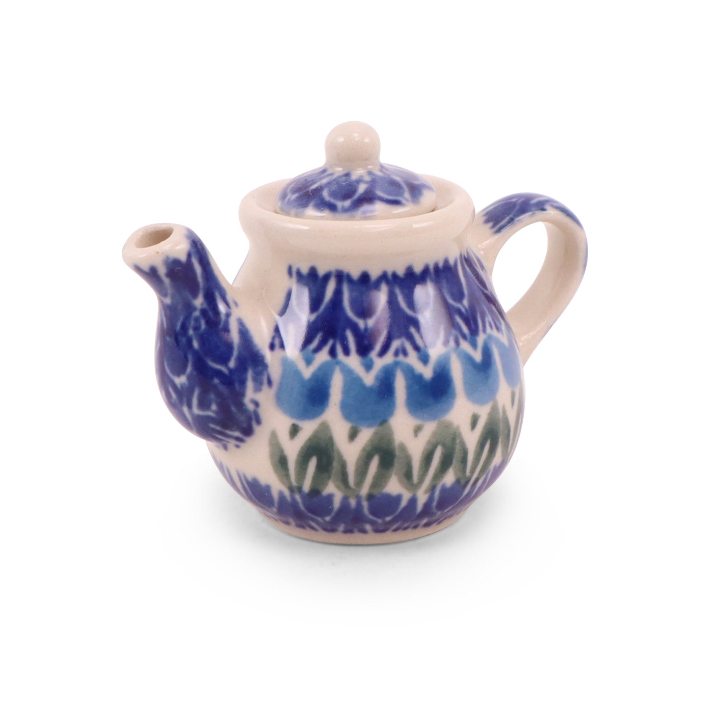 Mini Decorative Teapot. Pattern: Tulip Parade