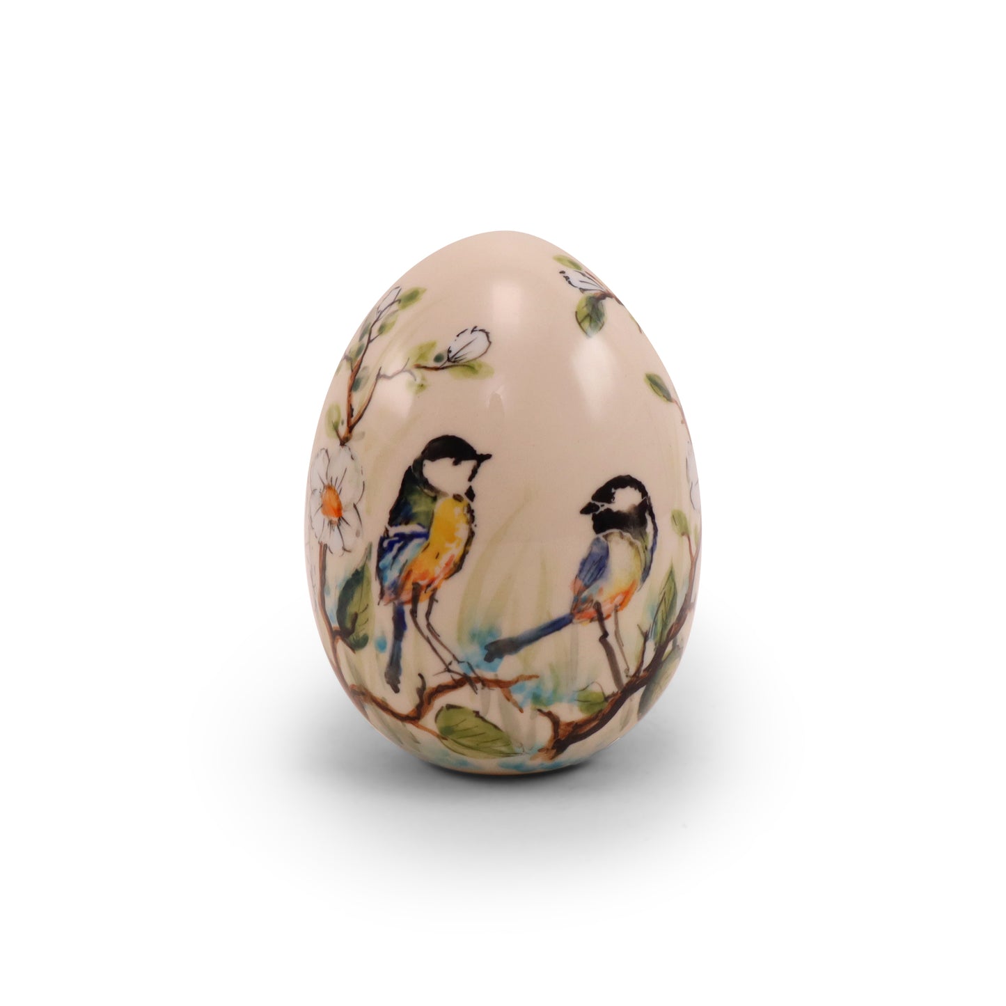 5" Large Ceramic Egg. Pattern: LE A