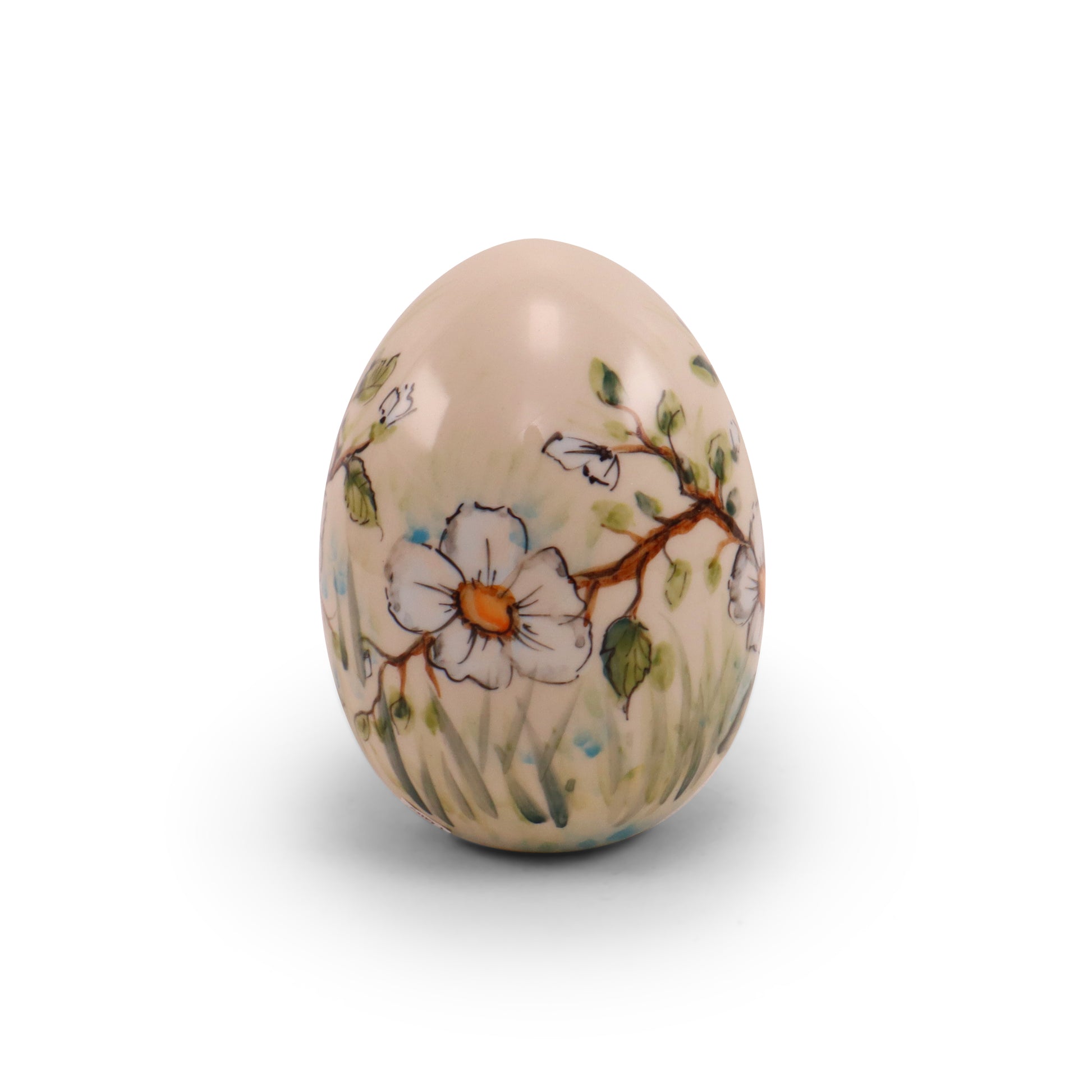 5" Large Ceramic Egg. Pattern: LE A