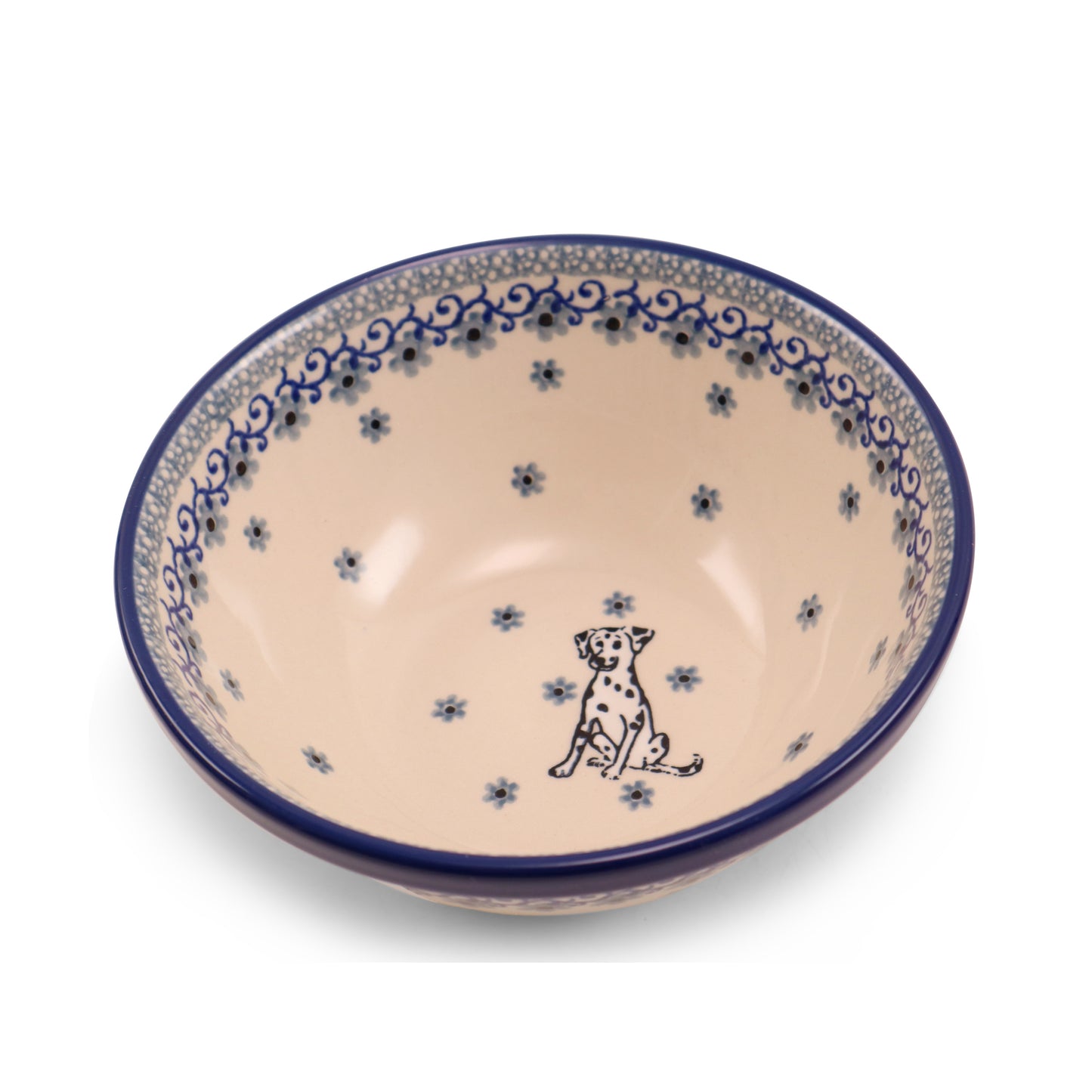 6.5"x3" Cereal Bowl. Pattern: Dalmation