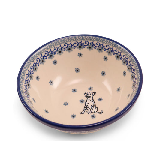 6.5"x3" Cereal Bowl. Pattern: Dalmation
