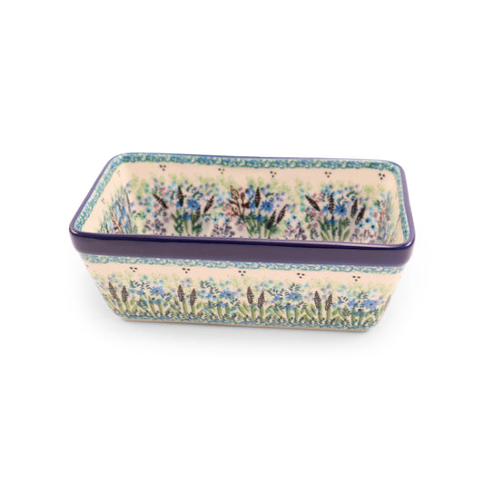 8"x5" Loaf Pan .Pattern: Lavender Field