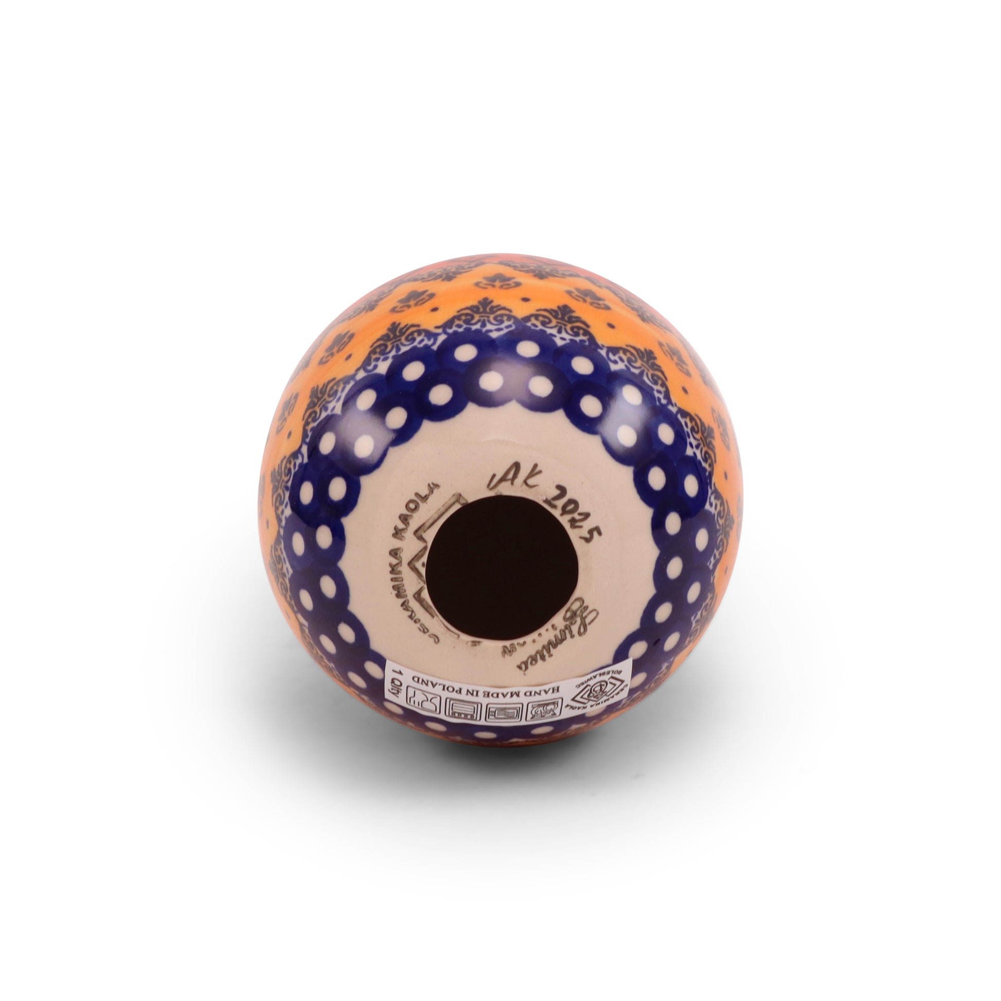 5" Large Ceramic Egg. Pattern: LE B