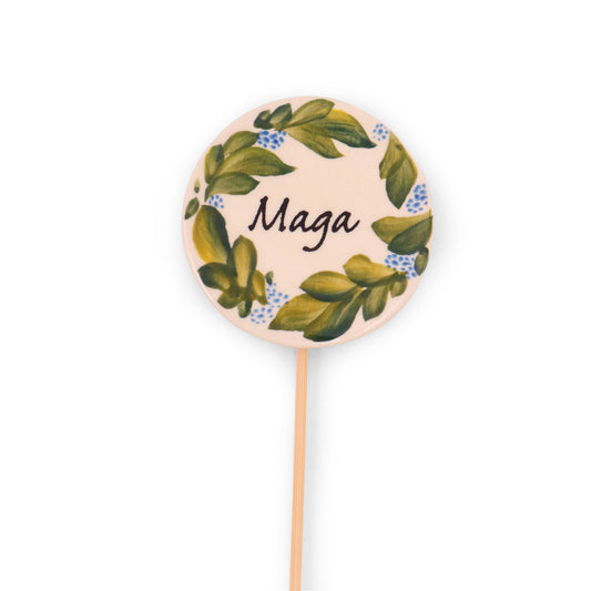 Garden Herb Label .Pattern: Maga