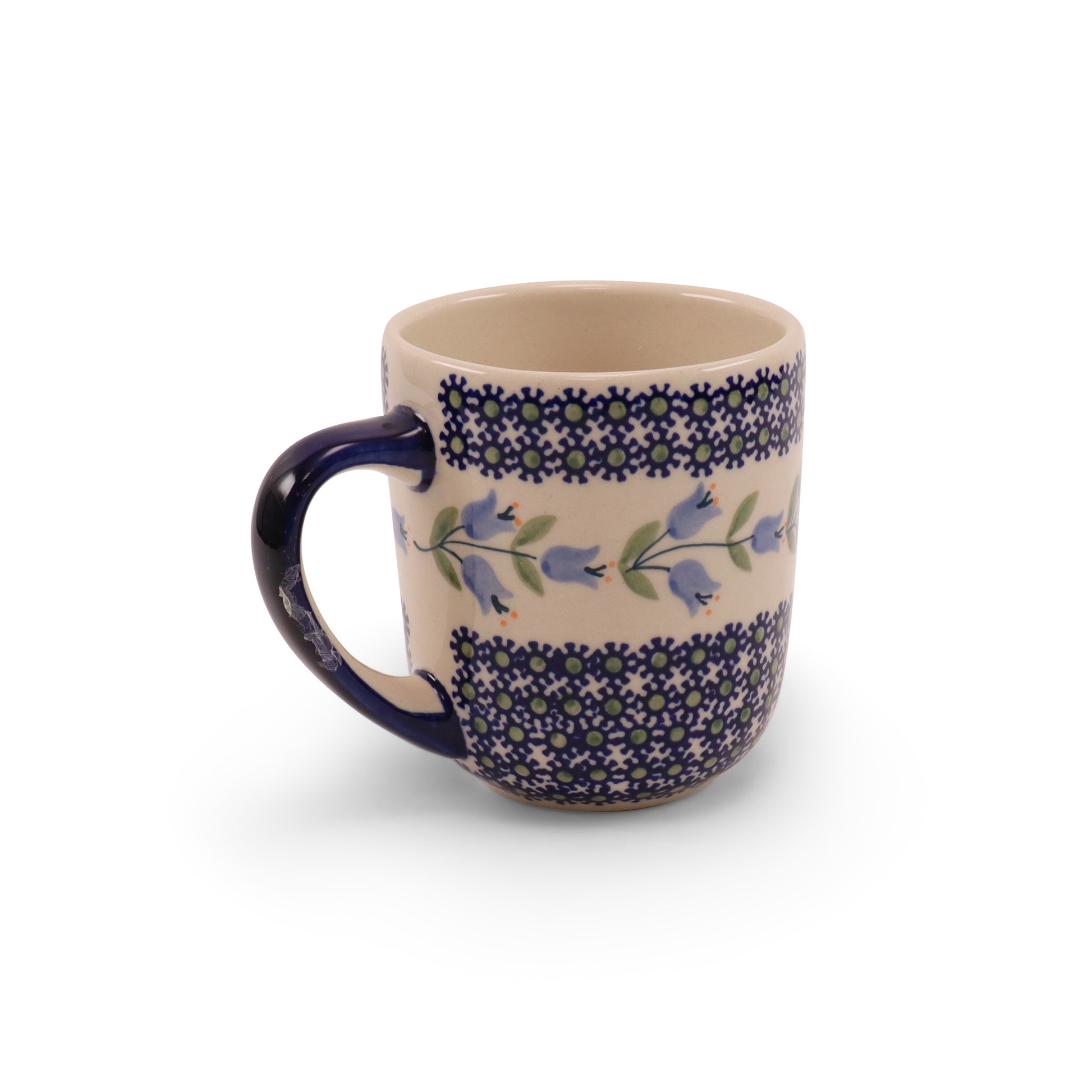 18oz Mug. Pattern: Periwinkle