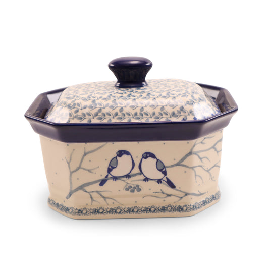 6"x8"x4" Octagonal Container. Pattern: Chilled Couple