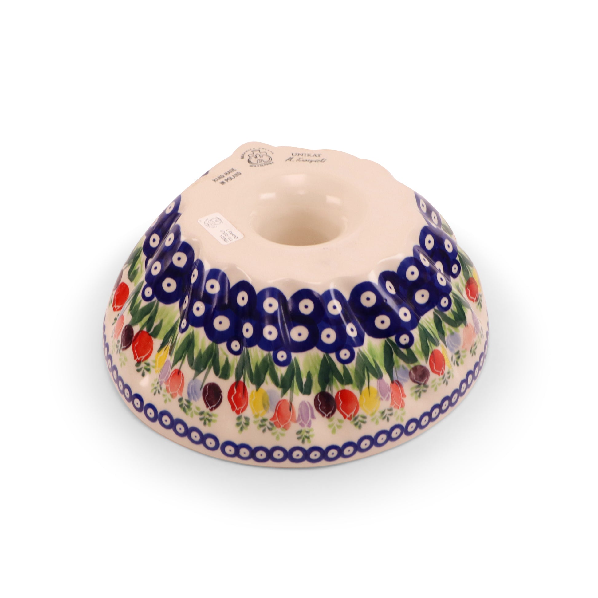 9.5"x4" Bundt Pan. Pattern: Tulip Time