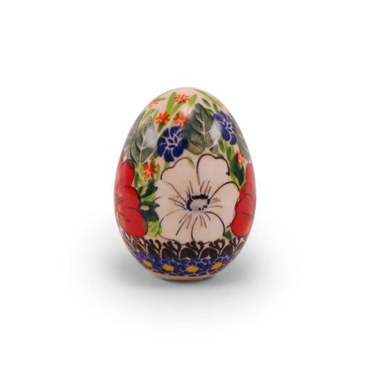 3.5"x2.5" Egg Figurine. Pattern: Fresh Start