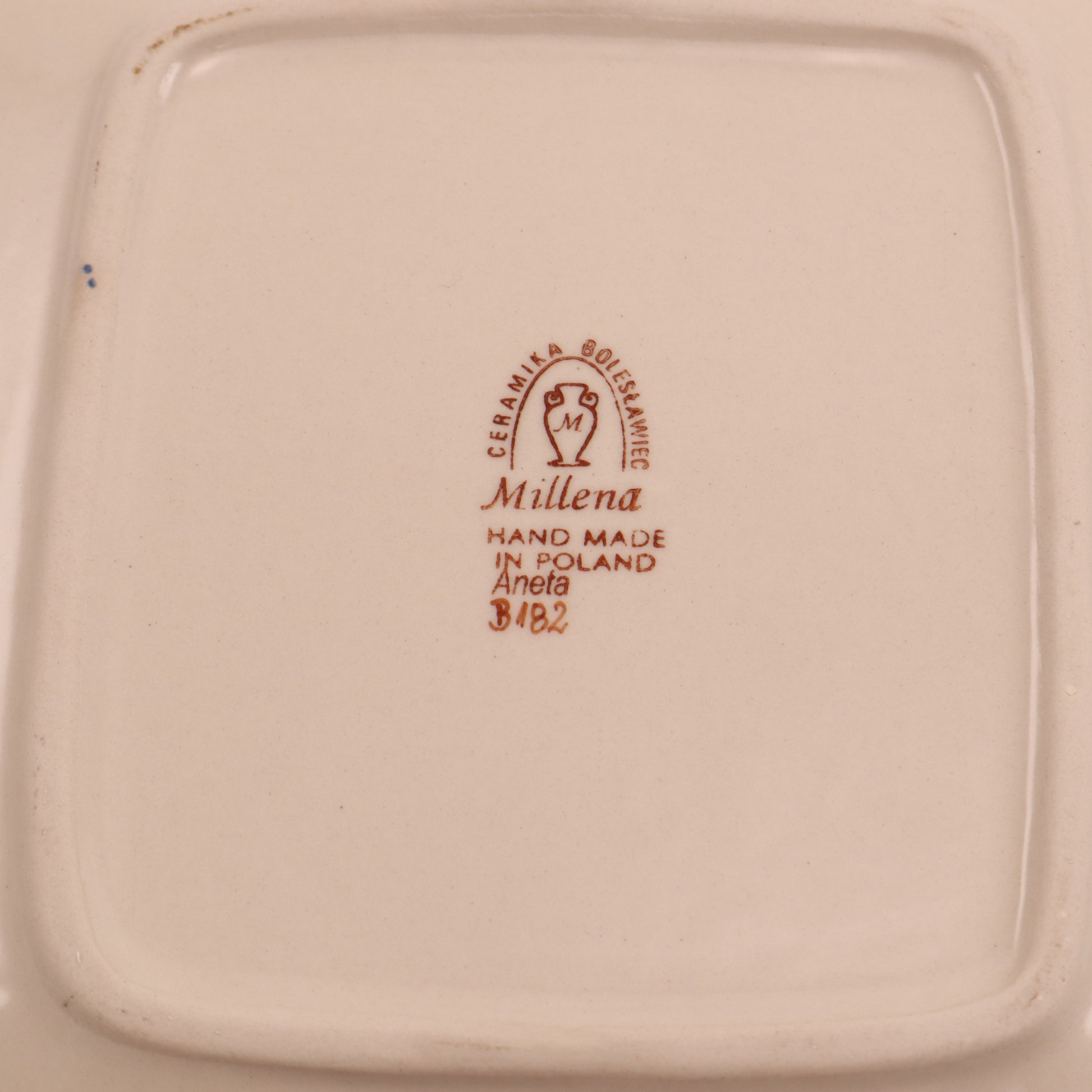 9"X8" Rectangular Plate .Pattern: B182