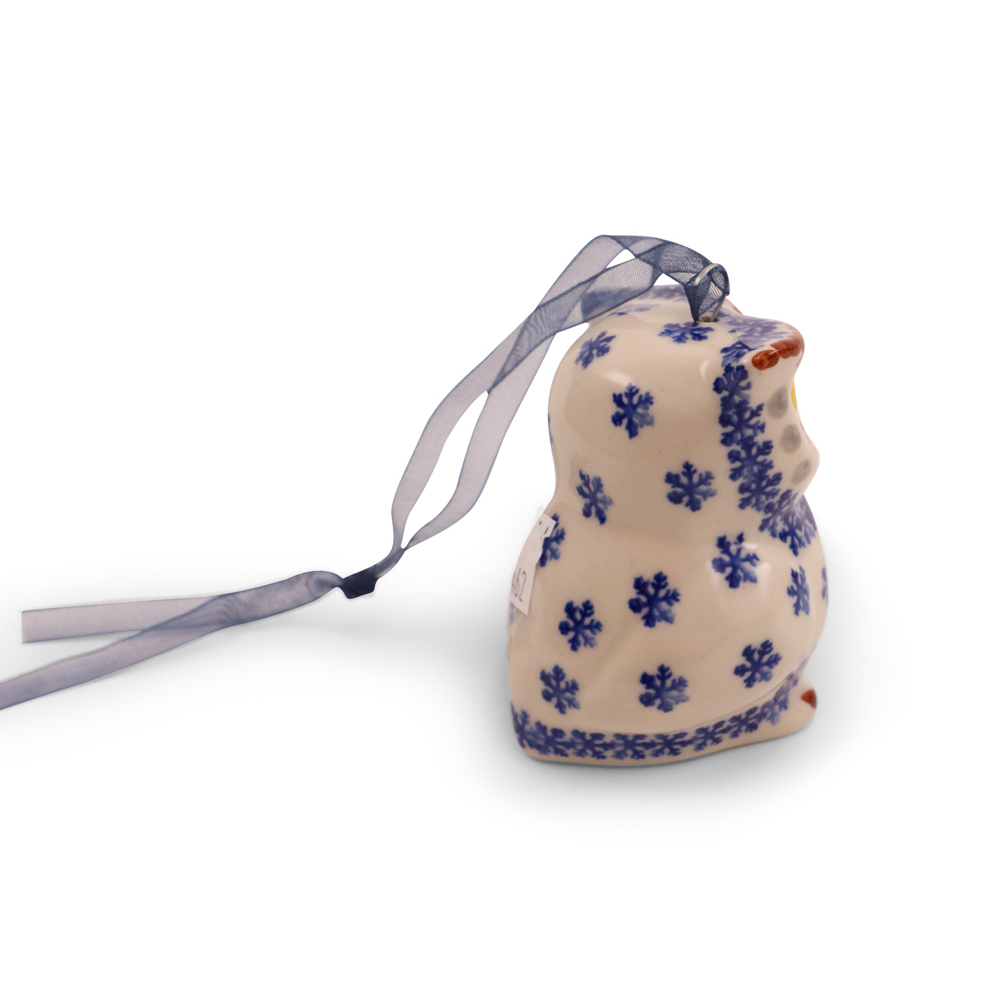 3"x2.5" Owl Ornament .Pattern: Flakes