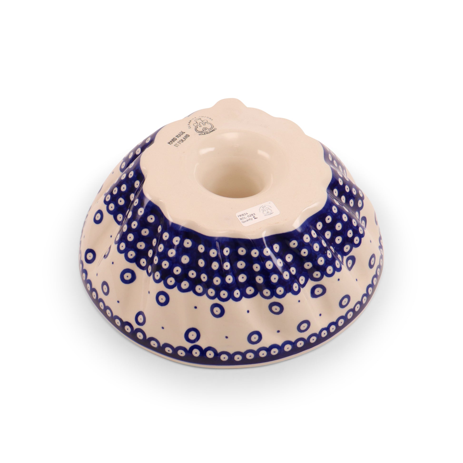 9.5"x4" Bundt Pan 2Q. Pattern: Owl Eye