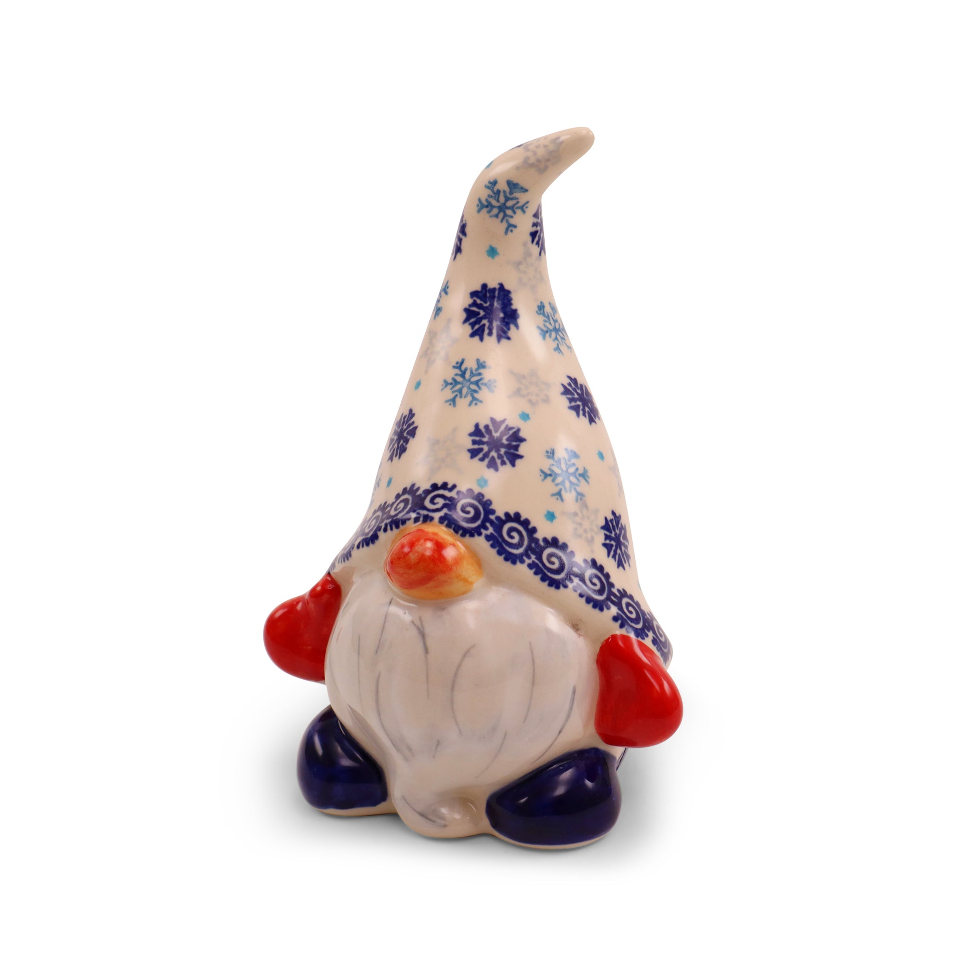 6"X4" Gnome Bank .Pattern: Flakes
