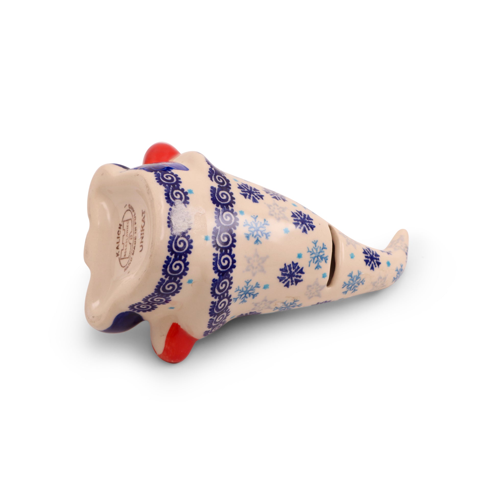 6"X4" Gnome Bank .Pattern: Flakes