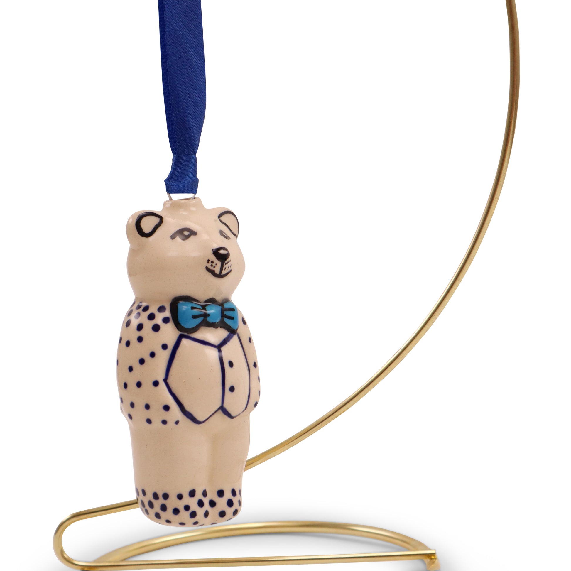 3"x2" Bear Ornament .Pattern: B