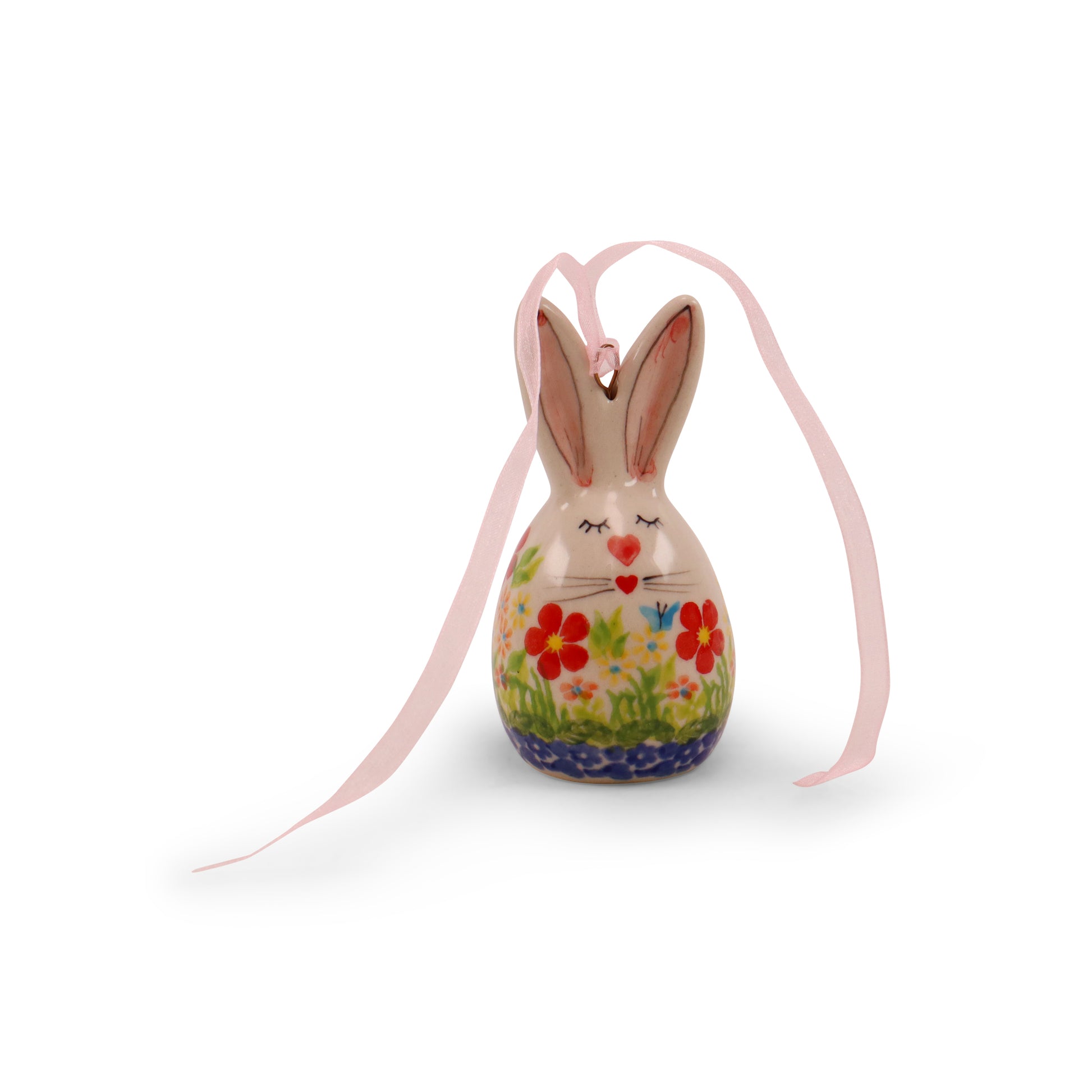 4"x2" Bunny Ornament. Pattern: Spring Bunch