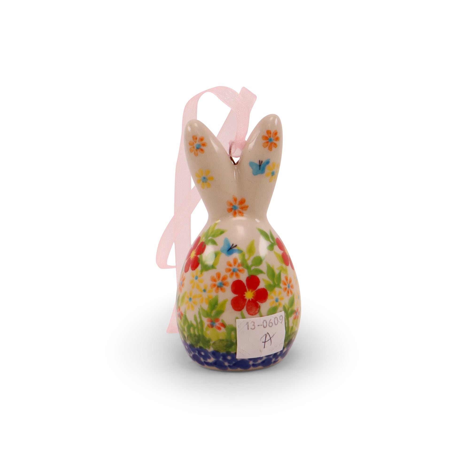 4"x2" Bunny Ornament. Pattern: Spring Bunch