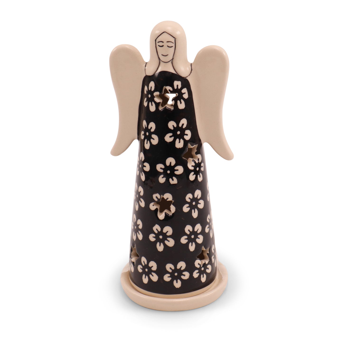 8"x4" Angel Luminary .Pattern: Onyx
