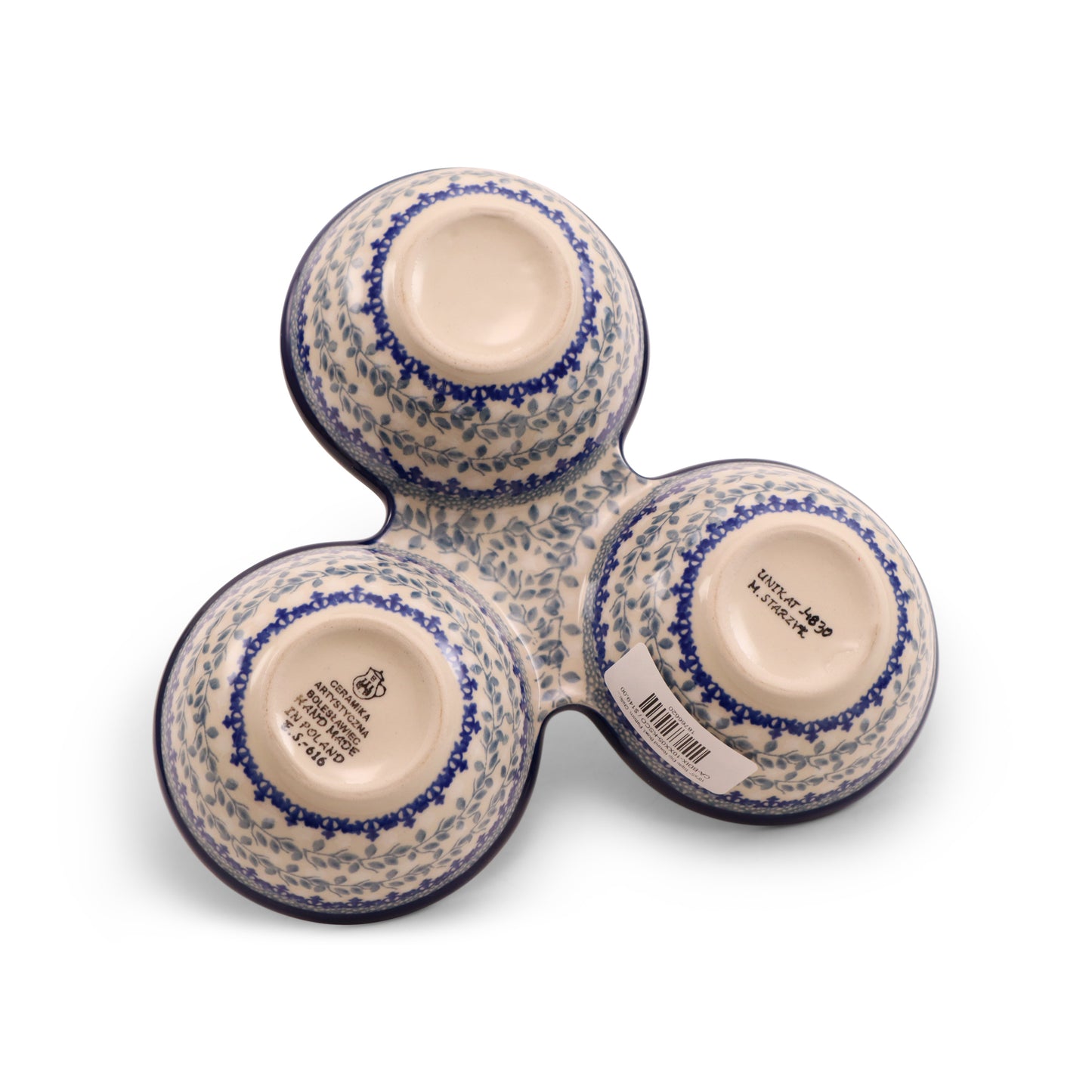 10"x5" Triple Dip Round Bowl. Pattern: Chilled Couple