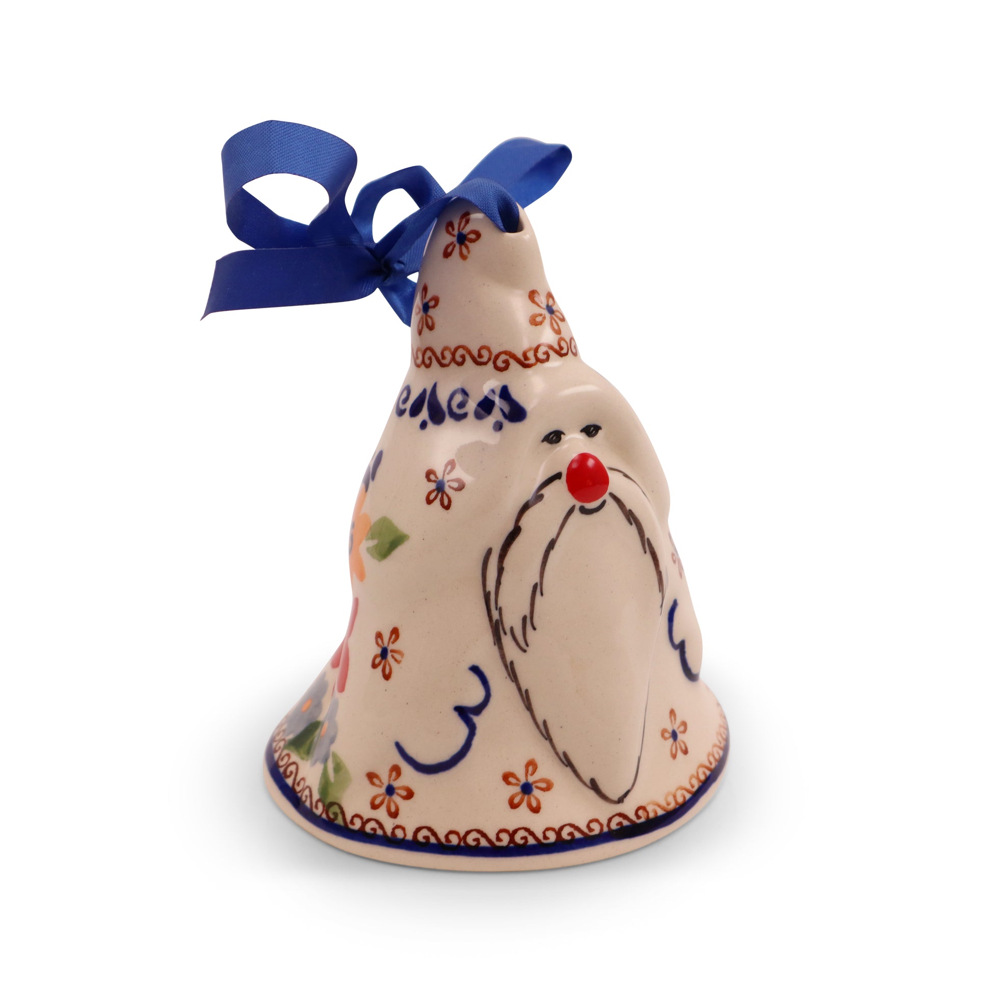 5"x3" Santa Bell .Pattern: HoHoHo