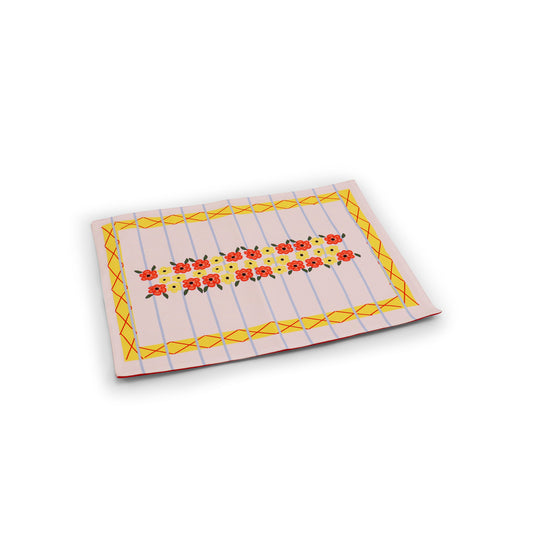 Placemat set of 2, 11"x15".Pattern: Anna