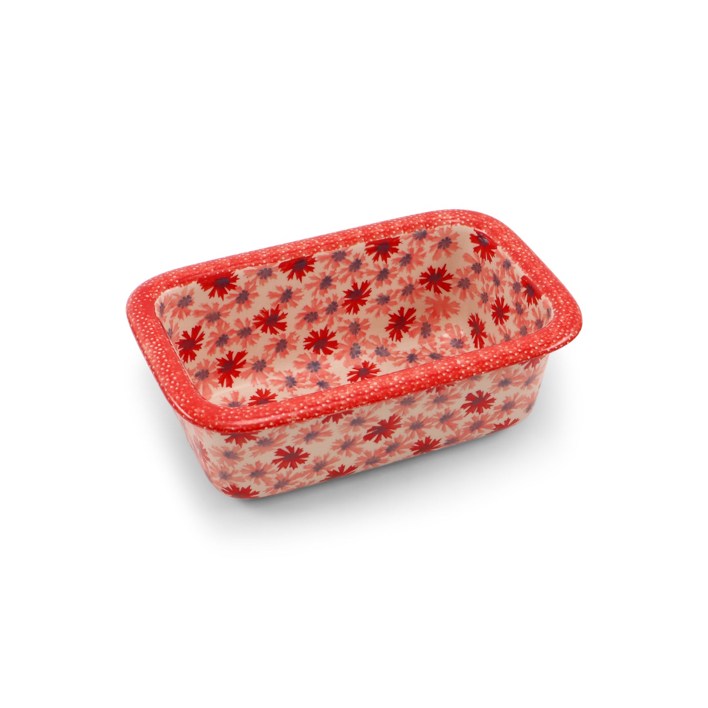 10"x6"x3.5" Loaf Baker .Pattern: Raspberry Sherbet