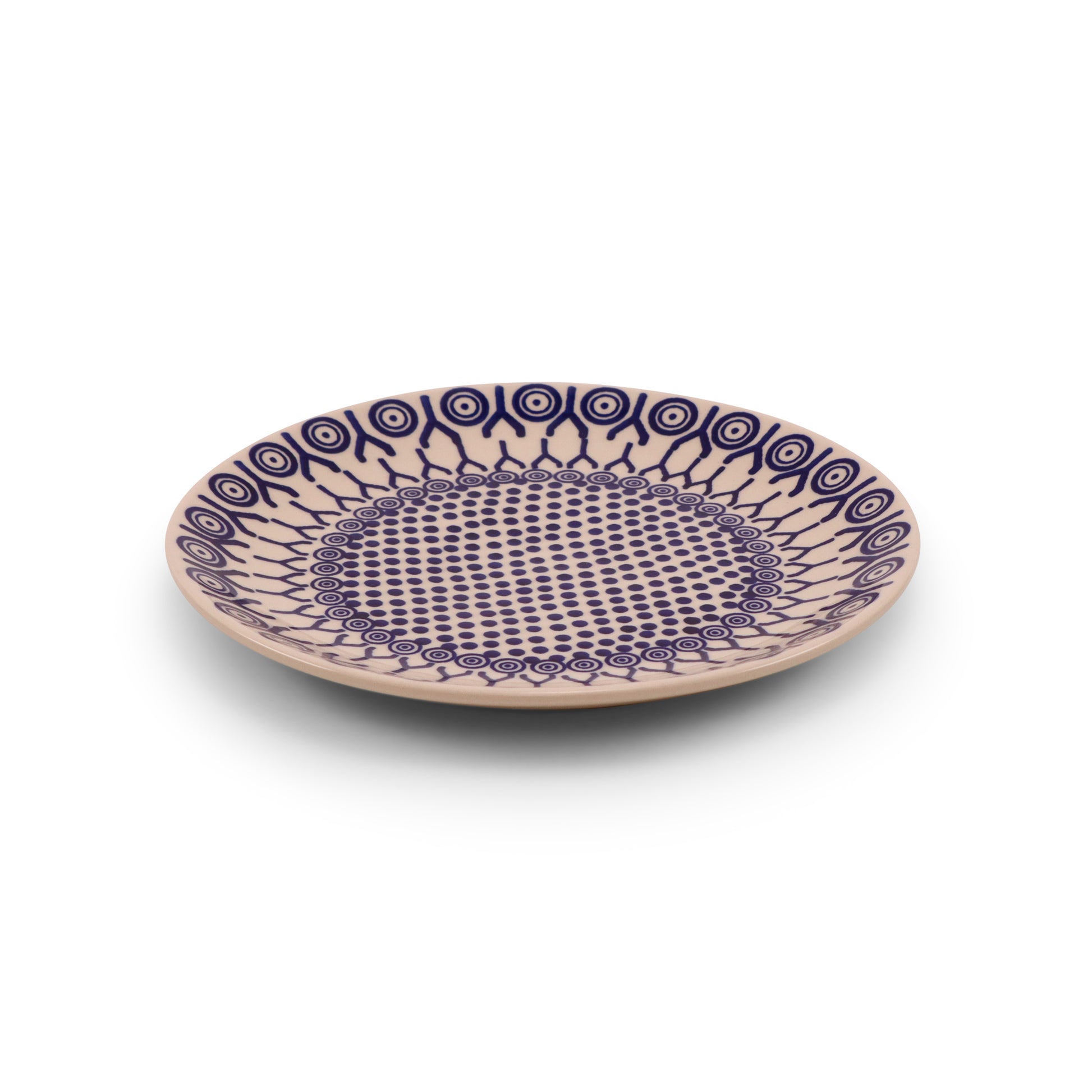 8.5" Salad plate. Pattern: Dot Matrix