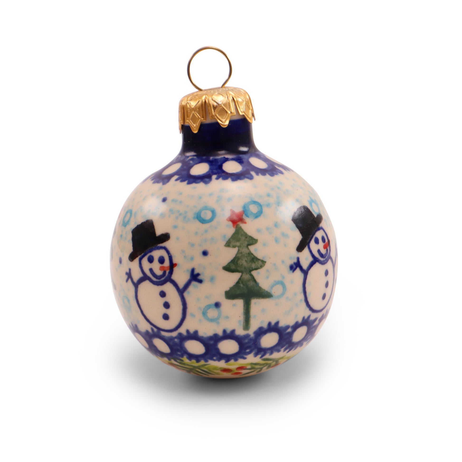 4" Ornament .Pattern: Snowmen