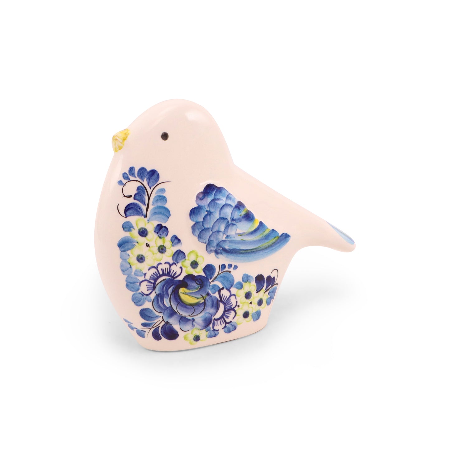 8.5"x7" Flat Bird Figurine. Pattern: Cobalt Key