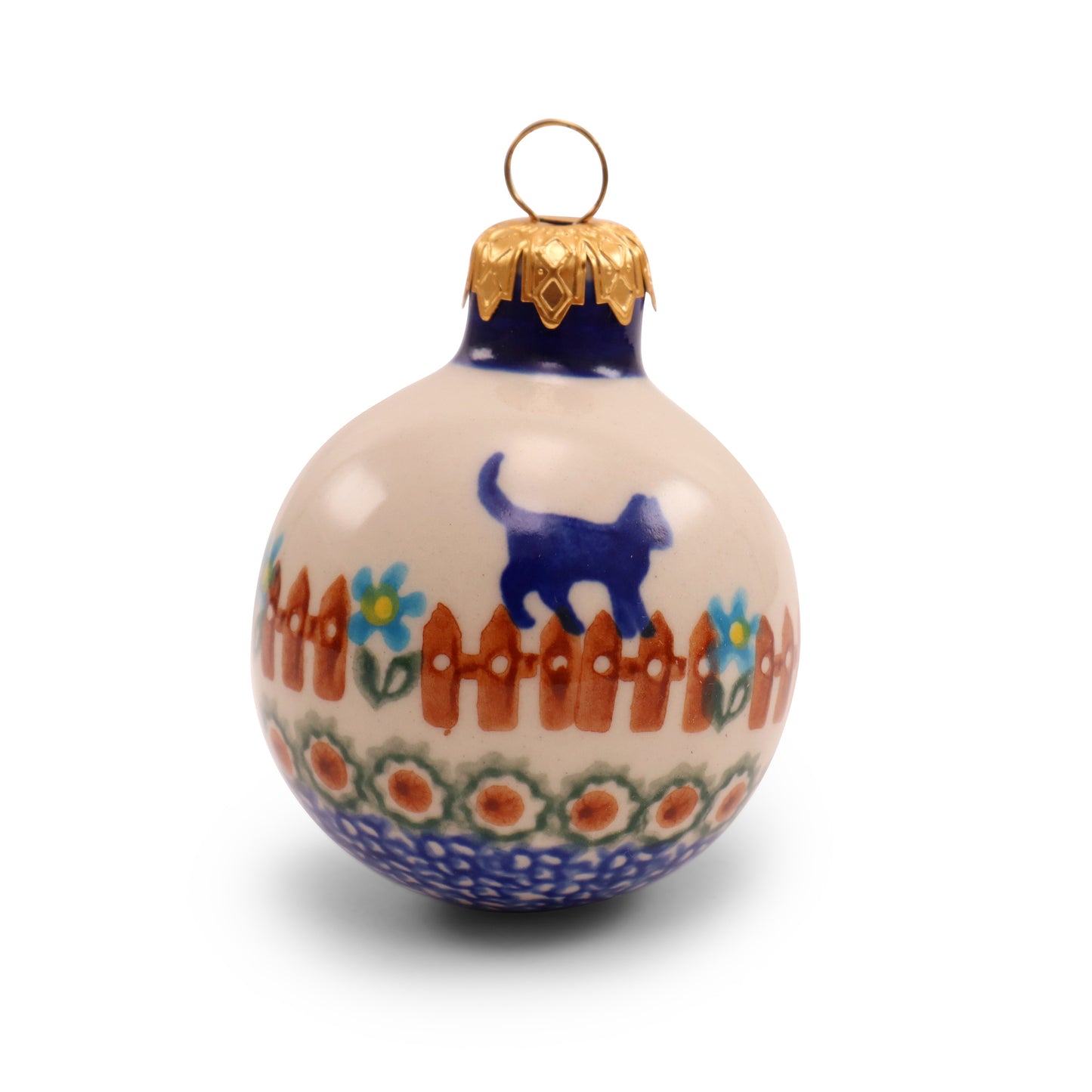 4" Ornament .Pattern: Cat