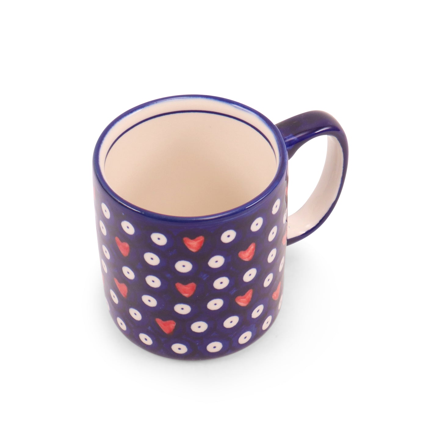 12oz Coffee Mug. Pattern: Heartening