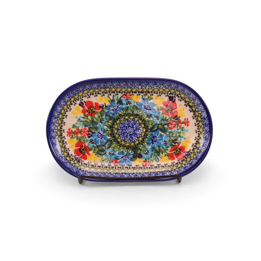 9"x5.5" Tray. Pattern: Summer Blast