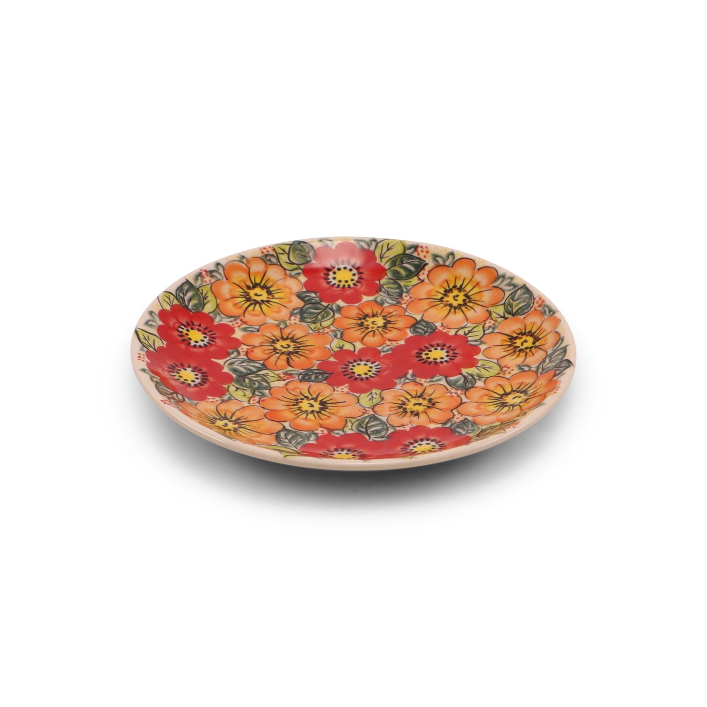 7.5" Dessert Plate. Pattern: Warm Embrace