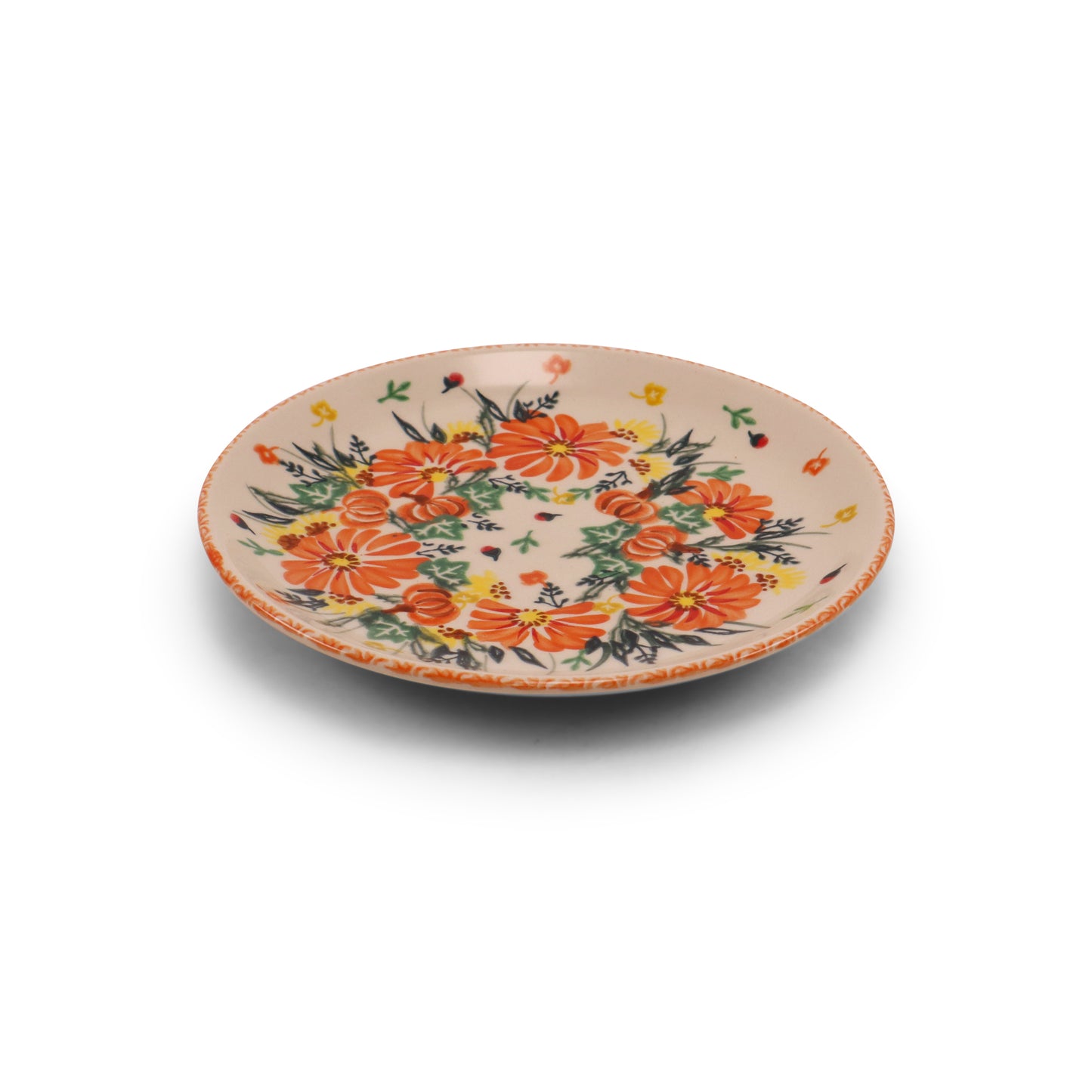 7.5" Dessert Plate. Pattern: Festive Fall