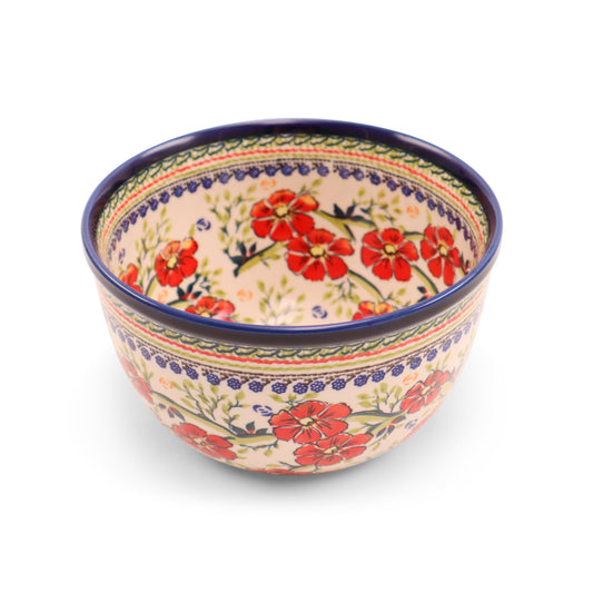 8"x4.5" Round Mixing Bowl .Pattern: Christmas Day