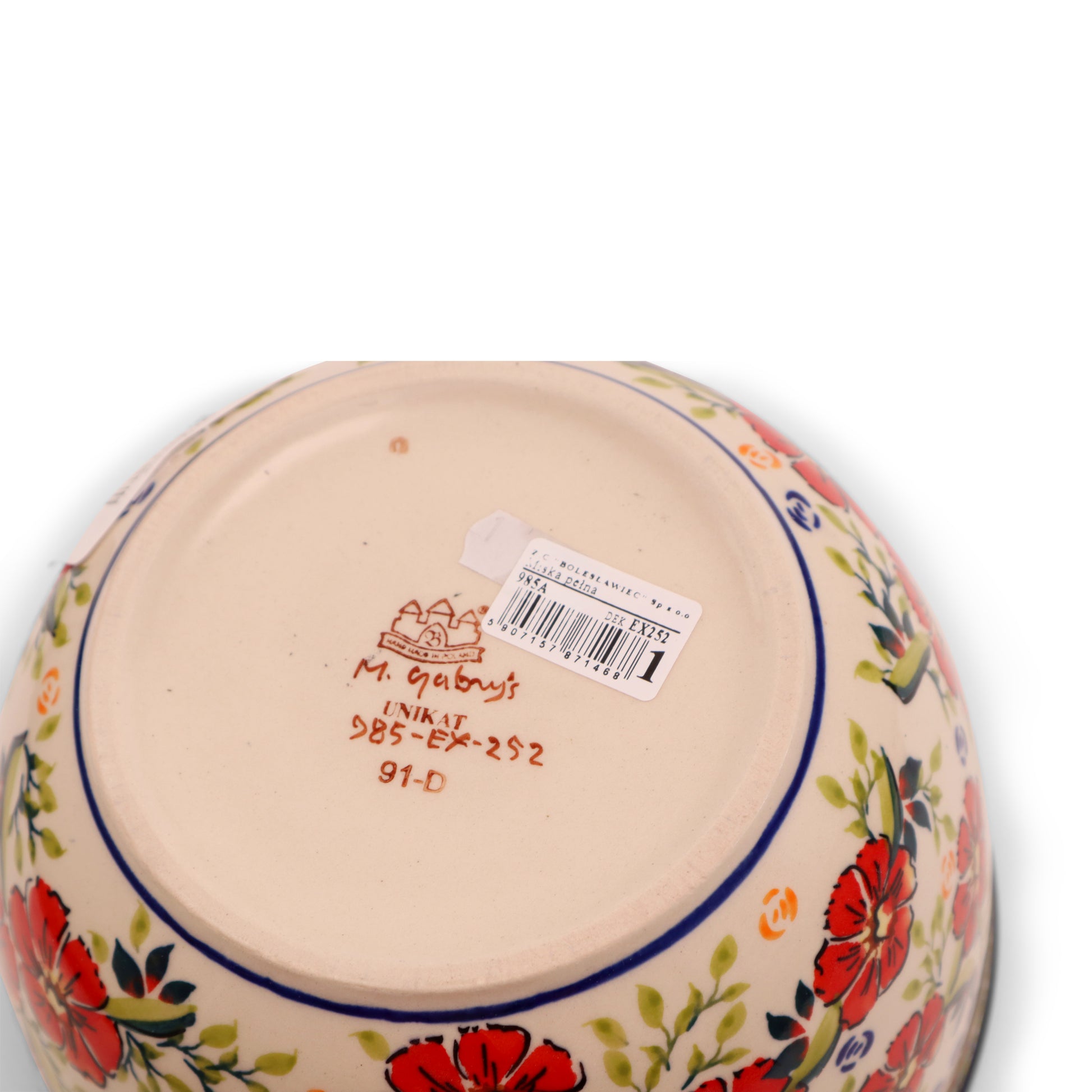 8"x4.5" Round Mixing Bowl .Pattern: Christmas Day